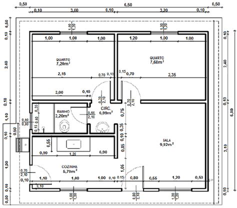 Planta De Casa MCMV