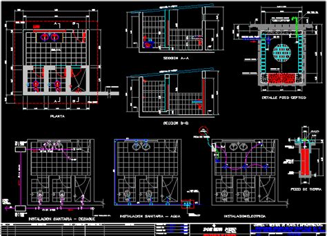 Servicios Higienicos Taller En AutoCAD Librería CAD