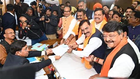 Rajya Sabha Election Bjp All Four Rajya Sabha Candidates File Their