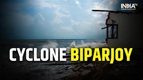 Cyclone Biparjoy Creates Havoc Trees Electricity Poles Uprooted Along