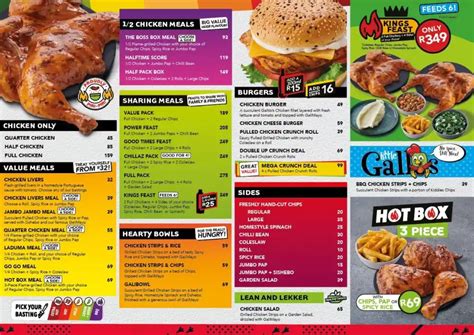 Galitos Menu With Updated Prices In South Africa 2024