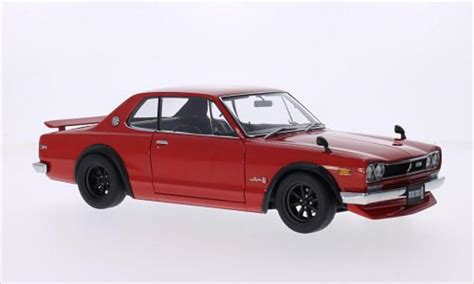 Miniature Nissan Skyline Autoart Gt R Kpgc Rouge Rhd Voiture