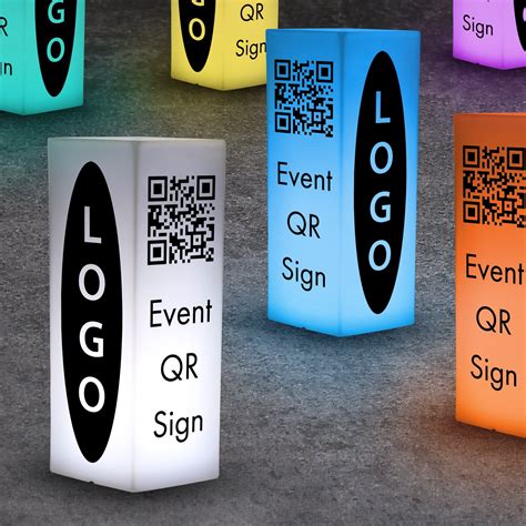 Scan Qr Code Signs For Corporate Events Customizable Light Boxes