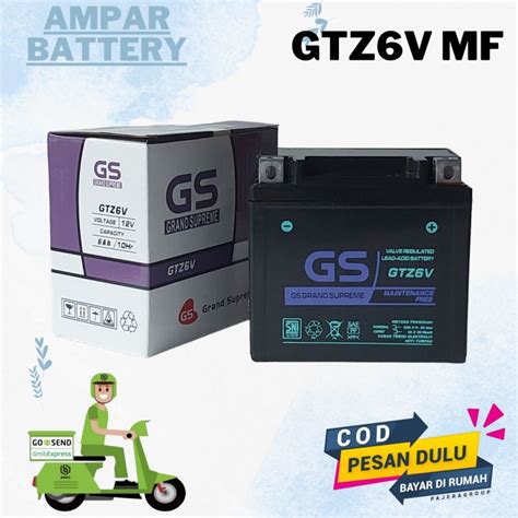 Aki Motor Satria Fu Raider Satria F150 Aki Kering GS GTZ6V MF