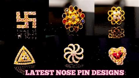 Latest Gold Fancy Nose Pin Designs For Girls Daily Wear Nose Pins Low