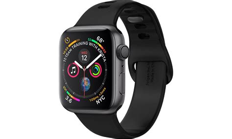 Spigen Pasek Silikonowy Air Fit Do Apple Watch Czarny Paski Do