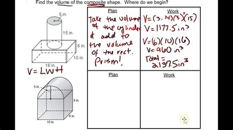 Volume Of Composite Shapes