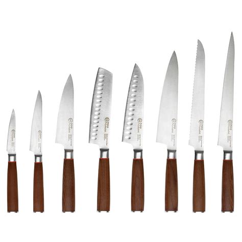 Nihon X50 Knife Set 8 Piece And Magnetic Oak Knife Rack Nihon X50