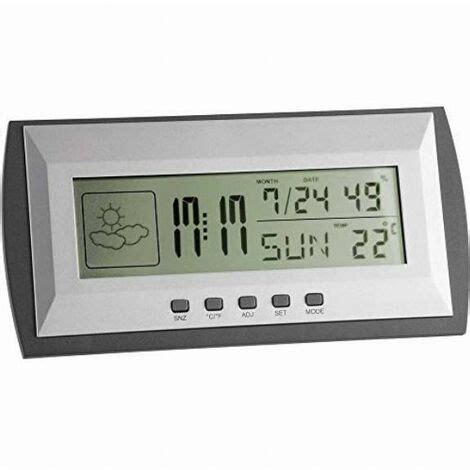 TFA Dostmann 35 1065 Stazione Meteorologica Digitale Colore Argento Grigio