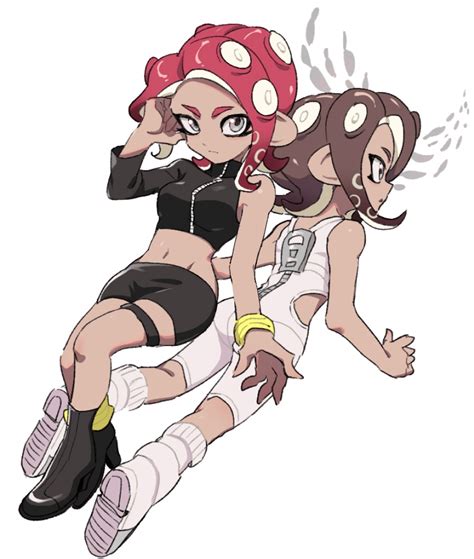 Octoling Player Character Octoling Girl And Agent 8 Splatoon And 4 More Drawn By Dedeqwea