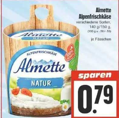 Almette Alpenfrischkäse Angebot bei EDEKA