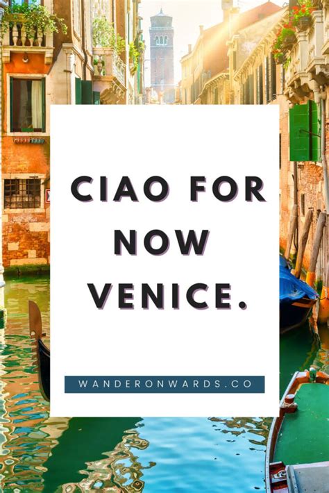 Creative Venice Instagram Captions Quotes Wander Onwards