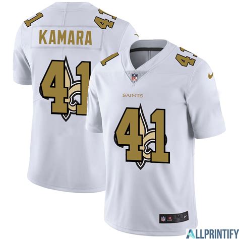 Alvin Kamara New Orleans Saints 41 White Vapor Limited Jersey Allprintify