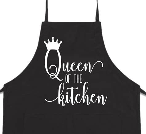 Queen Of The Kitchen Apron Personalized Apron Kitchen Queen Kitchen