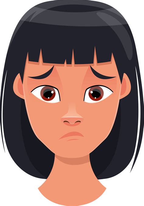 Woman Face Expression Clipart Design Illustration 9400818 Png