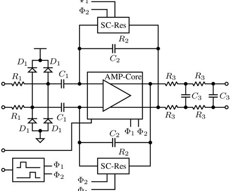 Schematic Of Differential Bio Amplifier Download Scientific Diagram