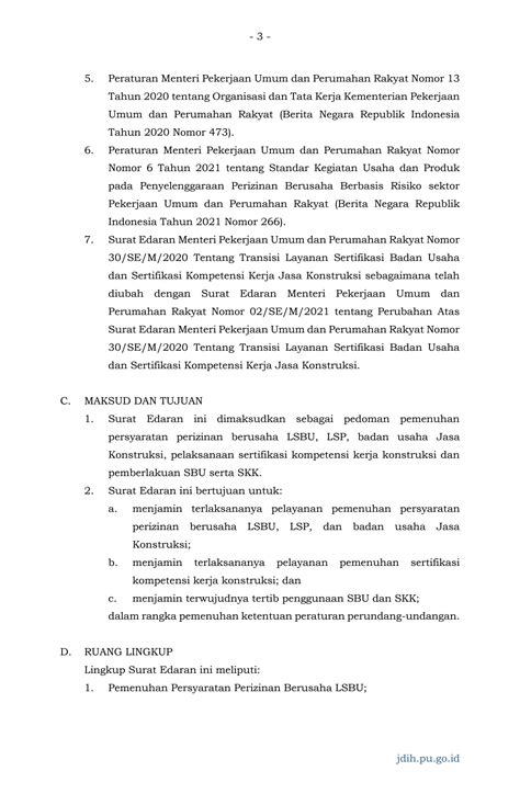 SOLUTION Se Menteri Pupr 21 Tahun 2021 Tentang Tata Cara Pemenuhan