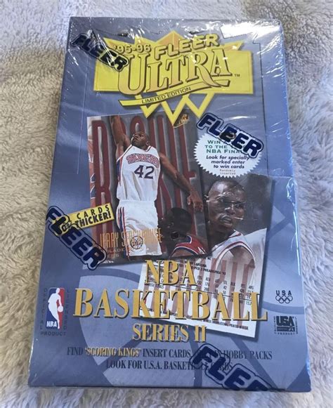 1995 96 Fleer Ultra Basketball Series 2 HOBBY Wax Box Vintage Etsy