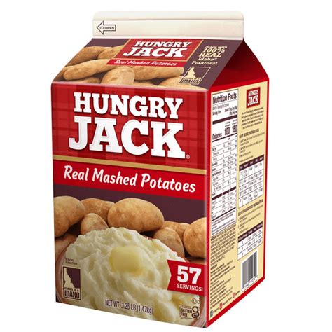 Hungry Jack 100 Real Mashed Potatoes 57 Servings Gluten Free