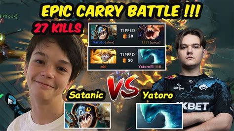 Satanic Vs Yatoro EPIC CARRY BATTLE Wonderkid Vs TI WINNER YouTube