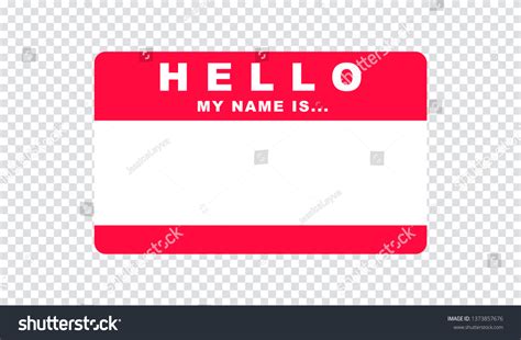 Hello Sticker Vector Isolated Stock Vector Royalty Free 1373857676