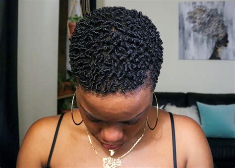 Perfectly Defined Finger Coils On Super Short Natural Hair The