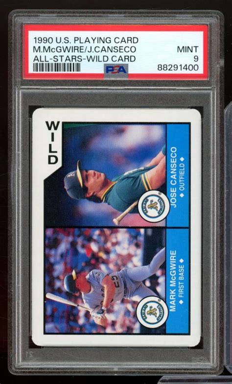 Mark Mcgwire Jose Canseco Card U S Playing Card All Stars Wild