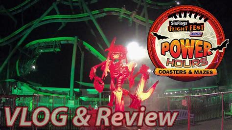 Avoid The Weekends Go To Fright Fest Power Hours Vlog Six Flags Great Adventure Oct 2021