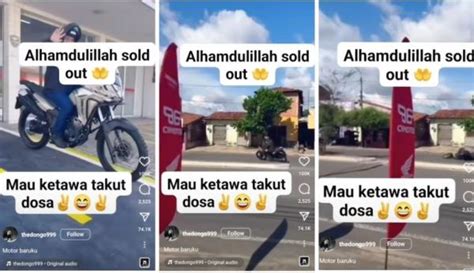 Viral Pria Baru Beli Motor Terjatuh Saat Keluar Dari Showroom Netizen