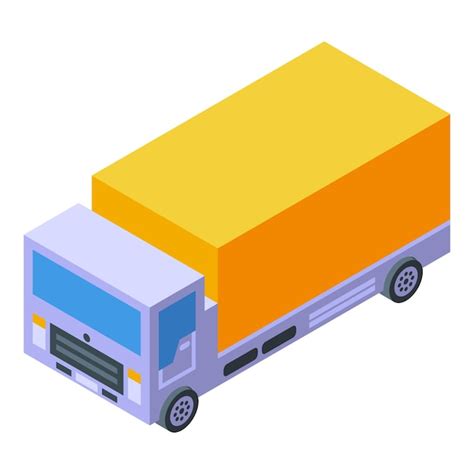 Premium Vector Delivery Truck Icon Isometric Vector Van Transport