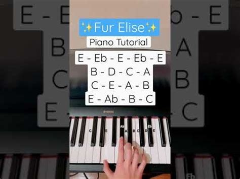 Fur Elise Piano Tutorial Beethoven Shorts Piano Pianotutorial