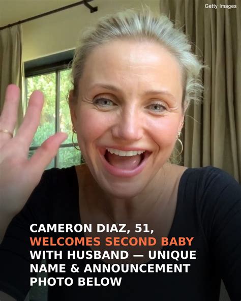 Cameron Diaz, 51, Welcomes Second Child with Husband - Celebrity Insider