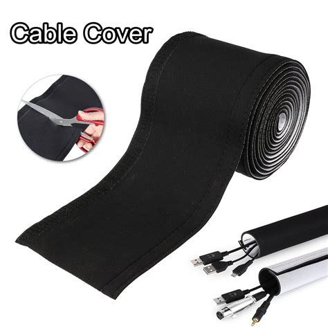 New Wire Cover Cable Management Organizer Neoprene Hider Protect Sleeve For Tv Pc Cord Wire