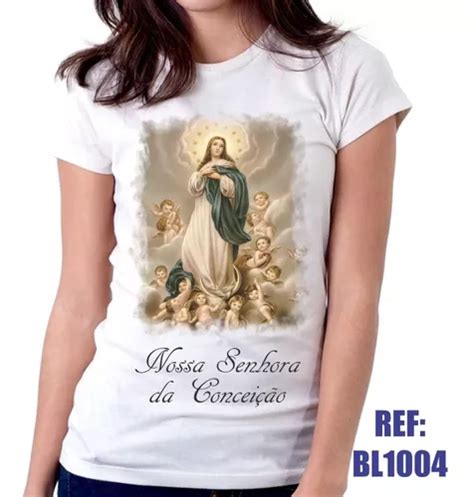 Camiseta Baby Look Nossa Senhora Da Concei O Religiosa Parcelamento