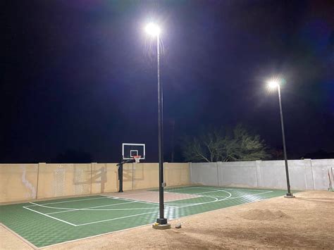 LED Lighting for Backyard Basketball Court In Arizona – Wisconsin ...