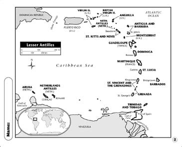 Map Of The Lesser Antilles - Maps For You