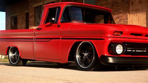 Air Bagged 1962 Chevrolet C10 Restomod Pro Touring Hot Rod Red Hot