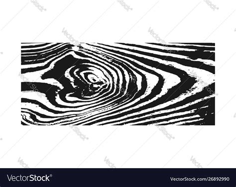 Wooden Texture Black White Wood Grain Background Vector Image