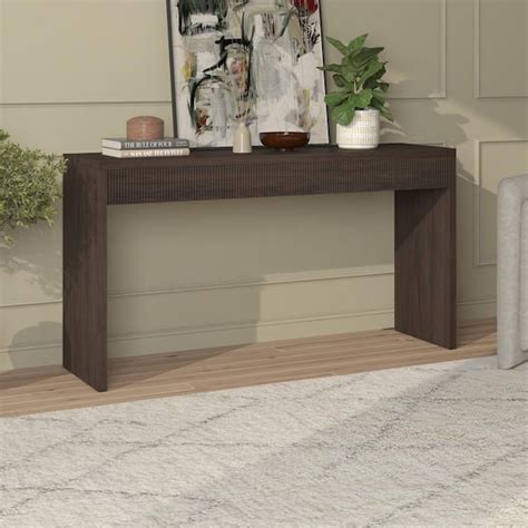 Meyer Cross Lawrence In Alder Brown Rectangle Mdf Top Console Table