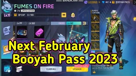 Free Fire February Booyah Pass 2023 Free Fire Max Booyah Pass Free