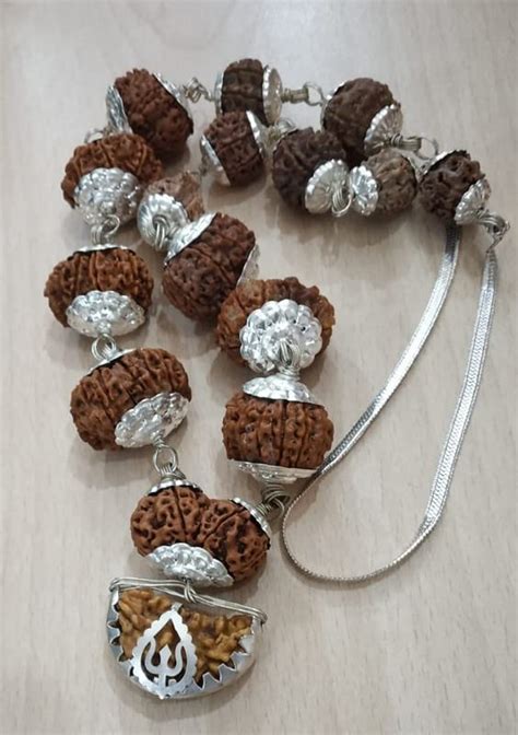 All Stone Sarva Siddha Mala Nepal 1 To 14 Rudraksha Mala With Gauri