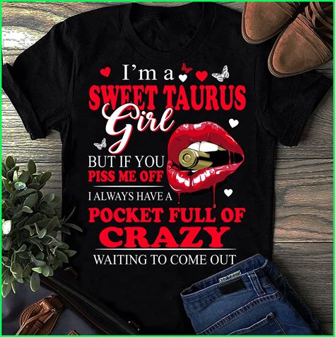 Sweet Taurus Girl Birthday T Shirt Taurus T Shirt Taurus Etsy