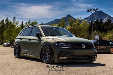 Deep Vw Tiguan In Matt Green On Radi R Cm Rims