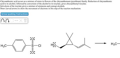 Solved Chrysanthemic acid occurs as a mixture of esters in | Chegg.com