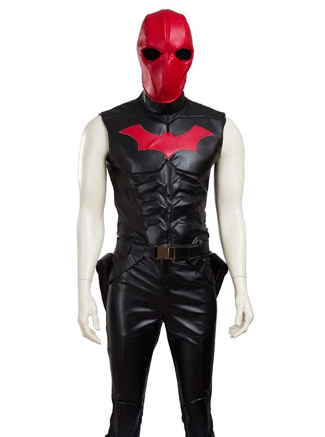 Batman Red Hood Jason Todd Black Sleeveless Bottoming Top Halloween Cosplay Costume Magic