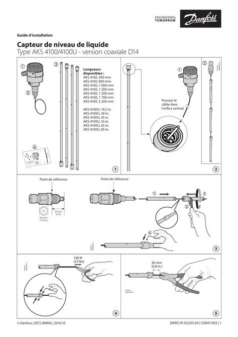 Pdf Guide Dinstallation Capteur De Niveau De Liquide Type Files