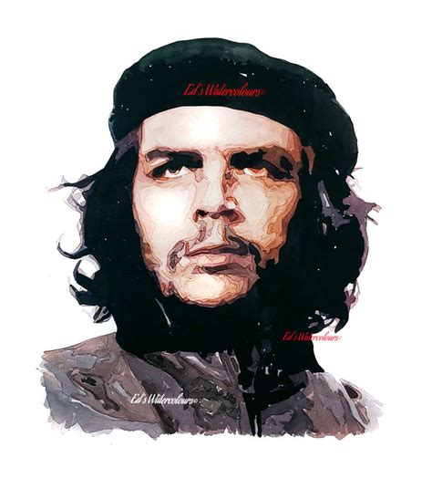 Che Guevara Original Watercolour 5040cm 2016 Inchesche Etsy