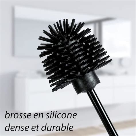 Brosse Toilette Silicone 5 pièces Brosse de Rechange pour Brosse