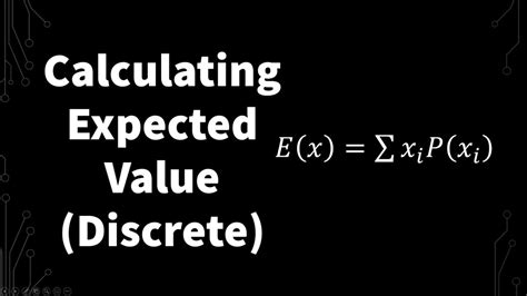 How To Calculate Expected Value Youtube