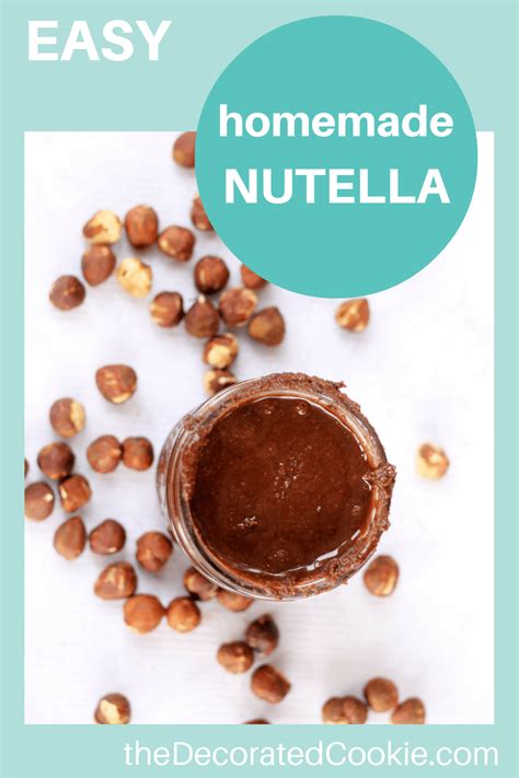 Homemade Nutella Easy Chocolate Hazelnut Spread